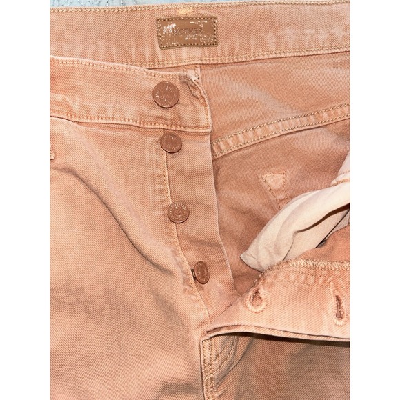 MOTHER The Ditcher Crop Chalk It Up Jeans Wide Leg Size 28 EUC - Picture 4 of 7